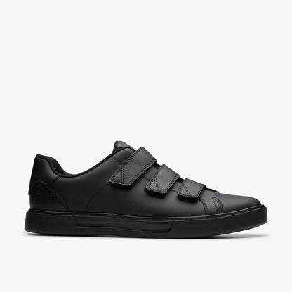 Clarks Men Romsey Strap Black Leather