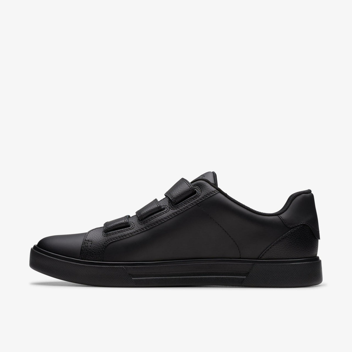 Clarks Men Romsey Strap Black Leather