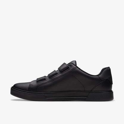 Clarks Men Romsey Strap Black Leather
