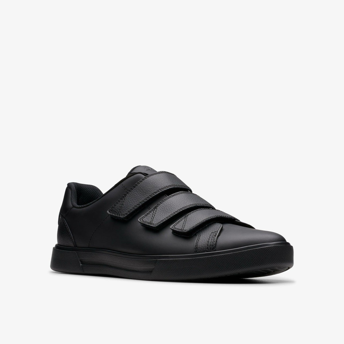 Clarks Men Romsey Strap Black Leather