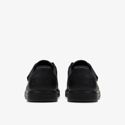 Clarks Men Romsey Strap Black Leather