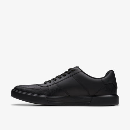 Clarks Men Romsey Tie Black Leather