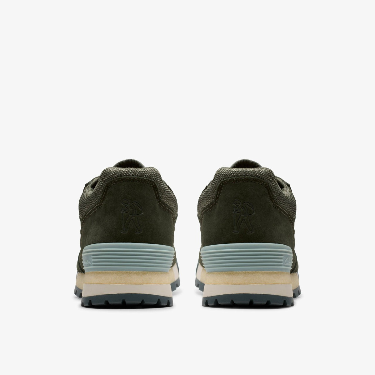 Clarks Men Laddow Dark Olive Combination