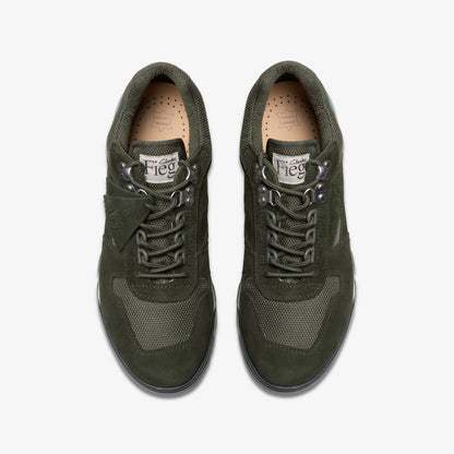 Clarks Men Laddow Dark Olive Combination