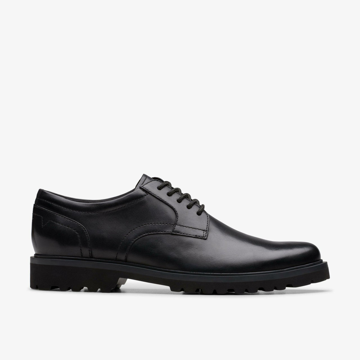 Clarks Men Berwick Lace Black Leather