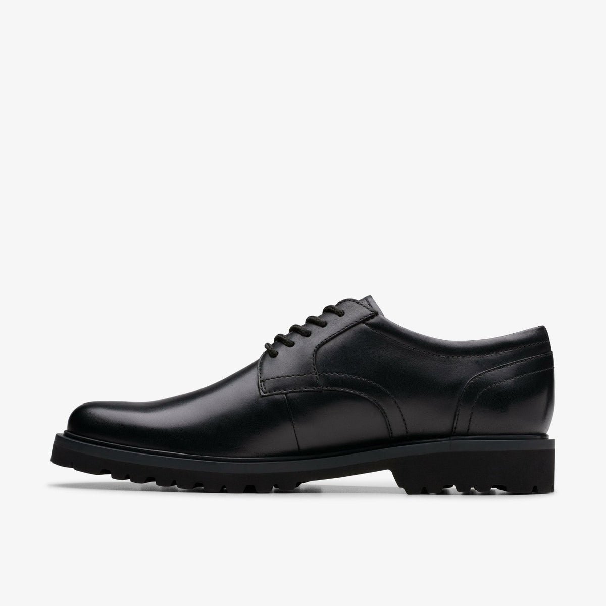 Clarks Men Berwick Lace Black Leather