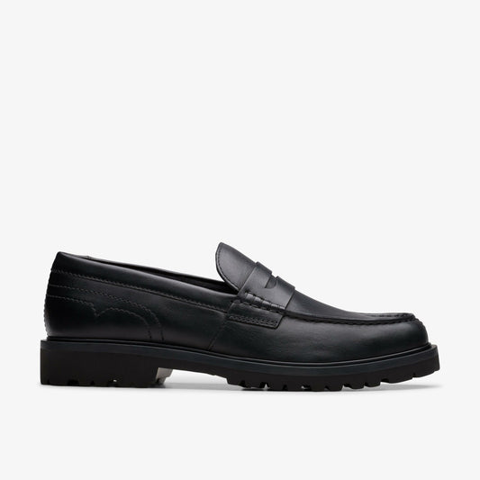 Clarks Men Berwick Lo Black Leather