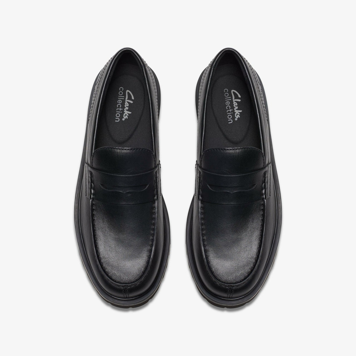 Clarks Men Berwick Lo Black Leather