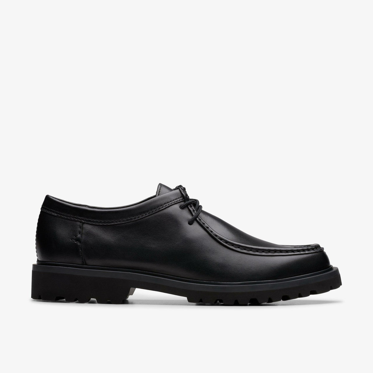 Clarks Men Berwick Seam Black Leather