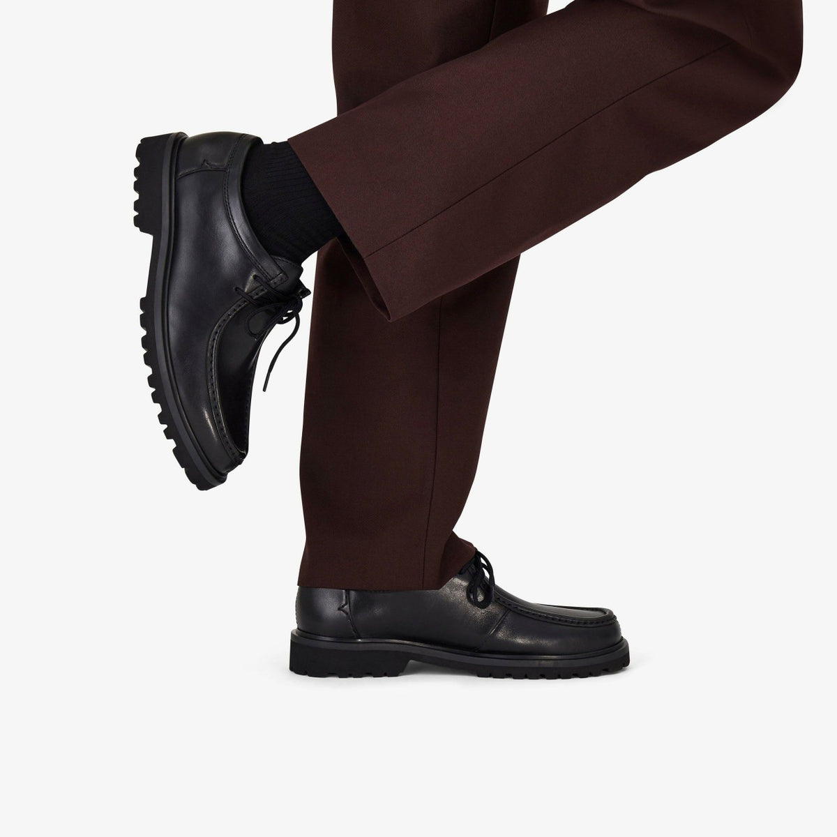 Clarks Men Berwick Seam Black Leather