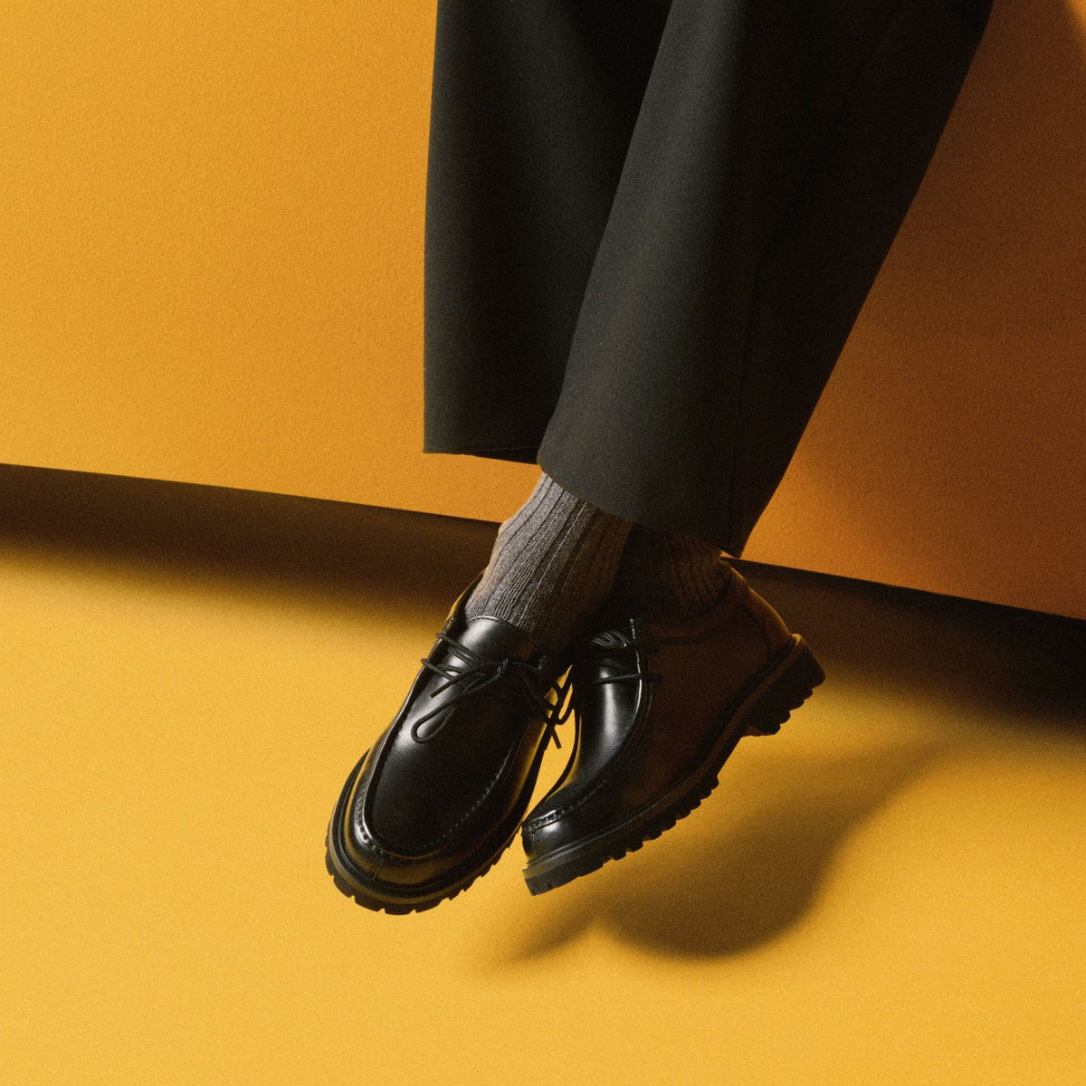 Clarks Men Berwick Seam Black Leather