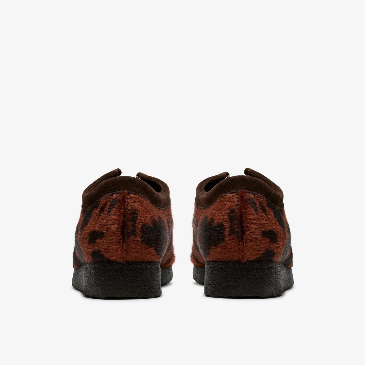 Clarks Men Wallabee Brown Cow Print
