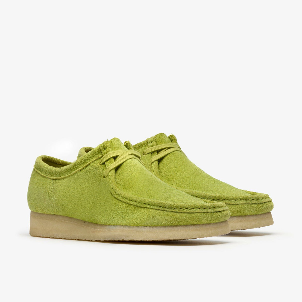 Clarks Men Wallabee Lime Suede