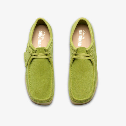 Clarks Men Wallabee Lime Suede