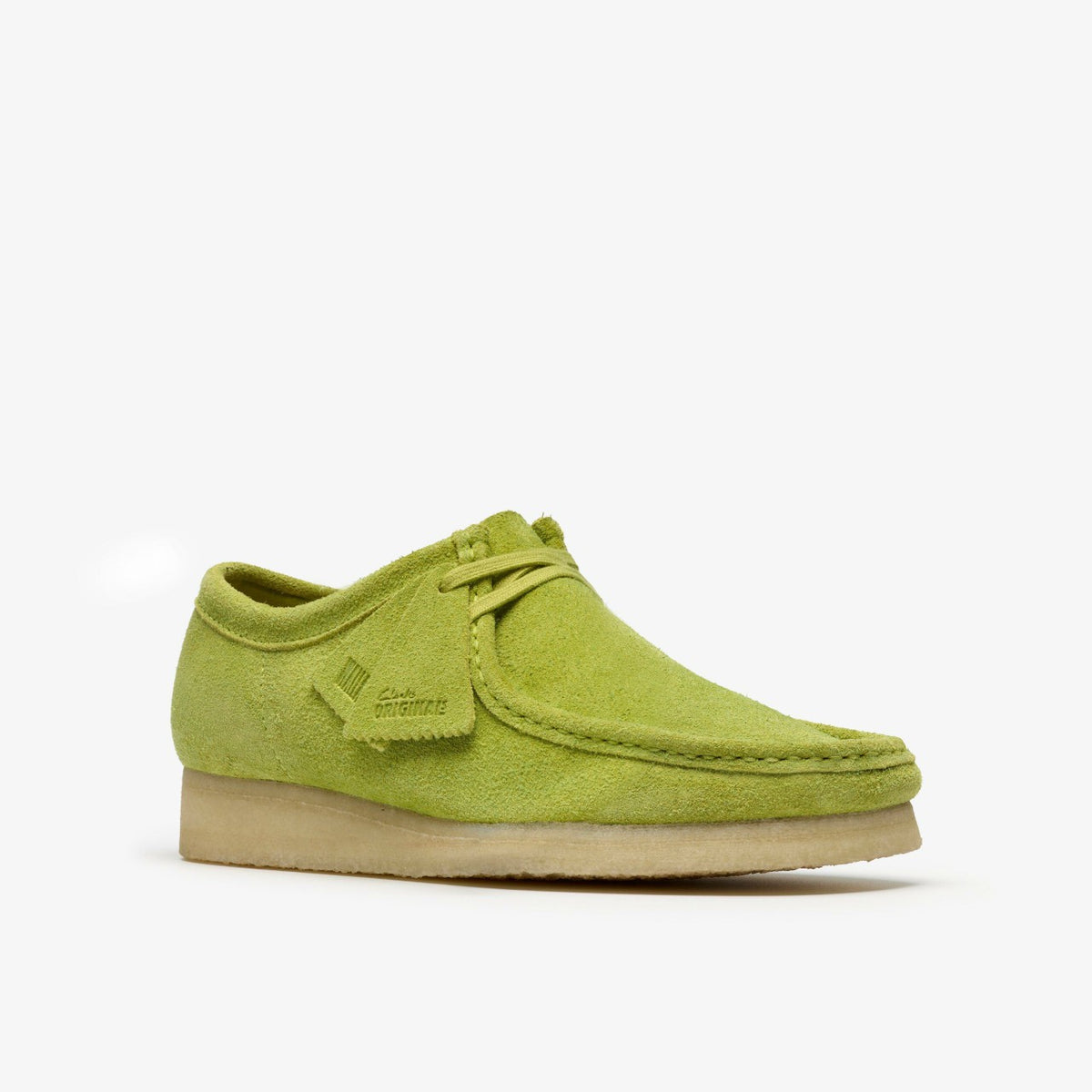 Clarks Men Wallabee Lime Suede