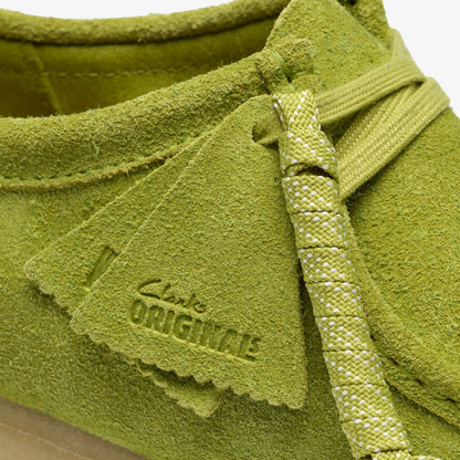 Clarks Men Wallabee Lime Suede