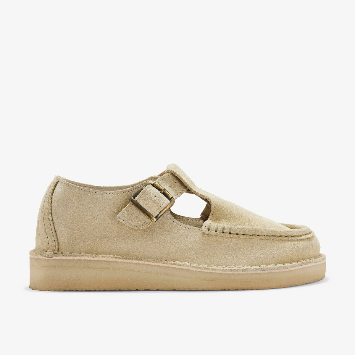 Clarks Women Nomad T Bar Maple Suede