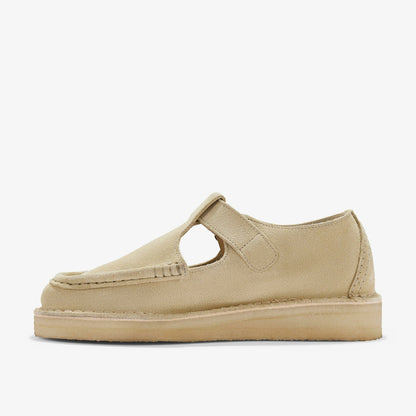 Clarks Women Nomad T Bar Maple Suede
