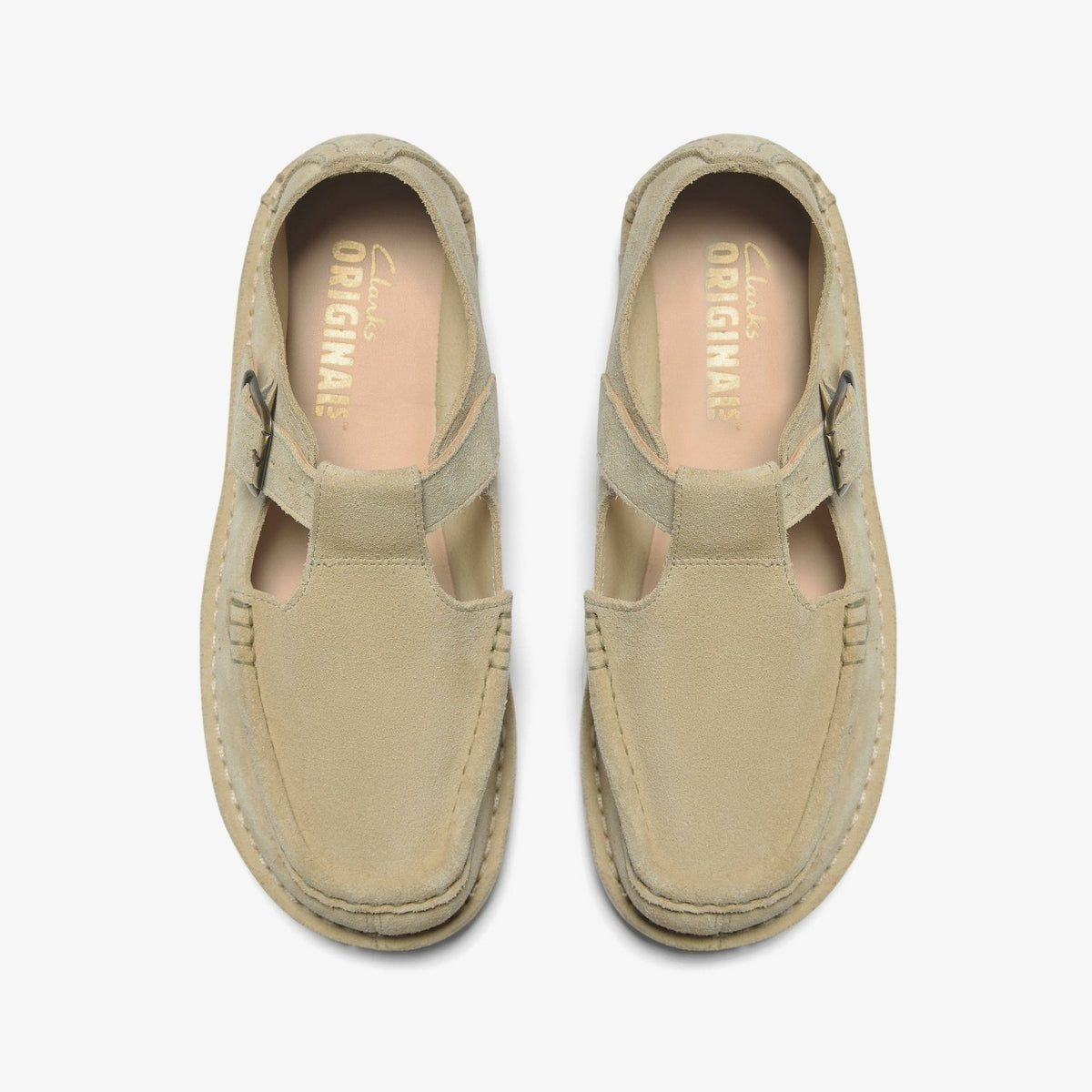 Clarks Women Nomad T Bar Maple Suede