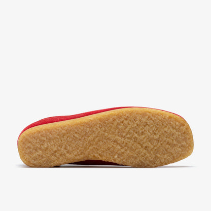 Clarks Women Wallabee Boot Red Suede