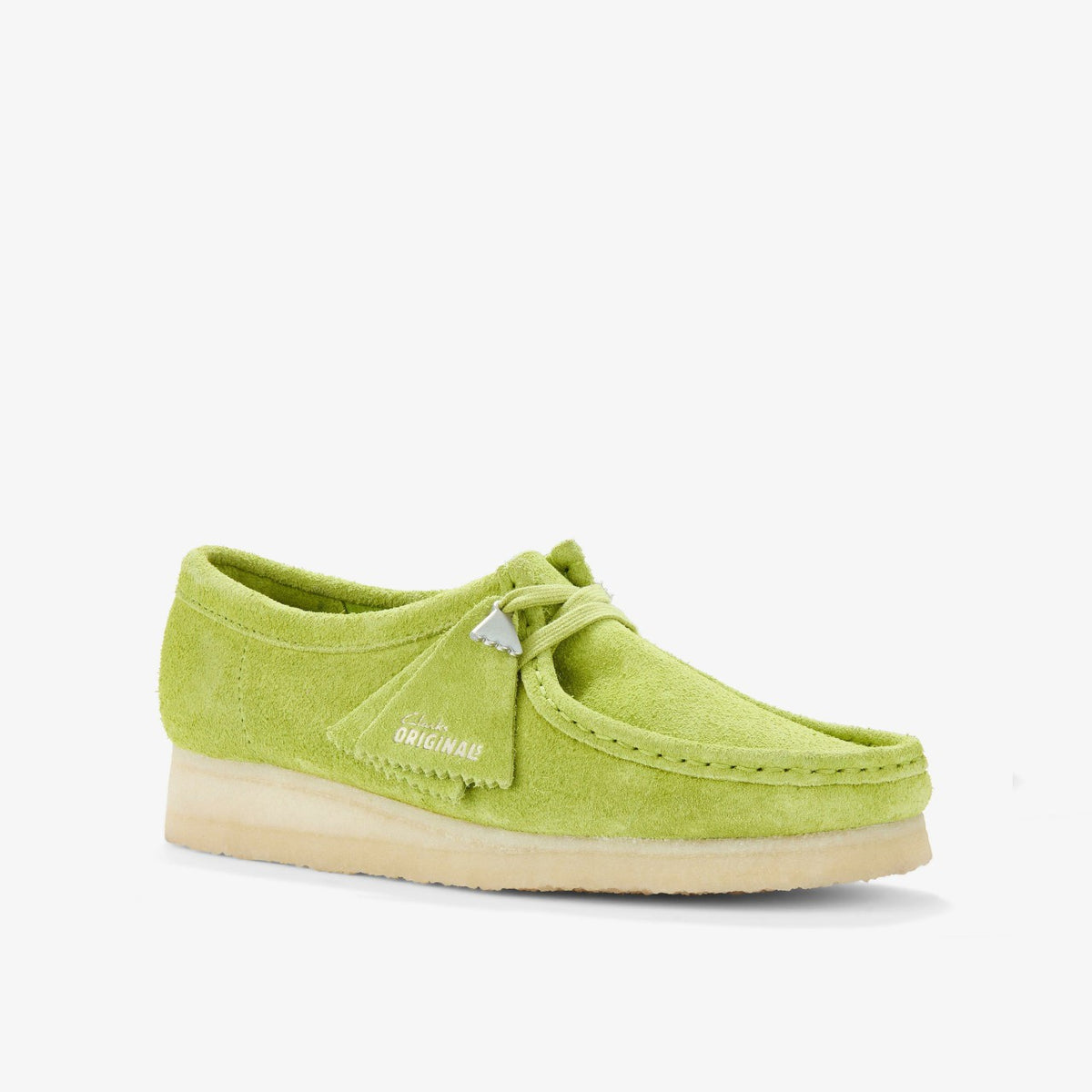 Clarks Women Wallabee Lime Suede