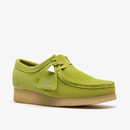 Clarks Women Wallabee Lime Suede