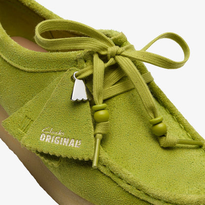 Clarks Women Wallabee Lime Suede