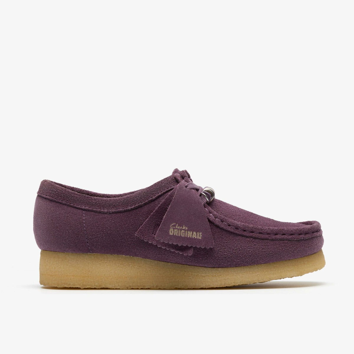 Clarks Women Wallabee Plum Suede