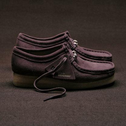 Clarks Women Wallabee Plum Suede