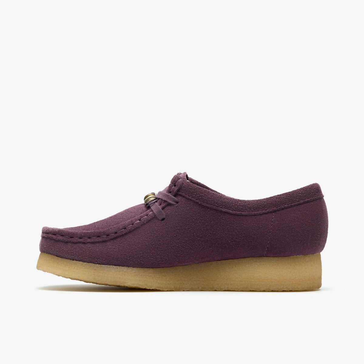 Clarks Women Wallabee Plum Suede