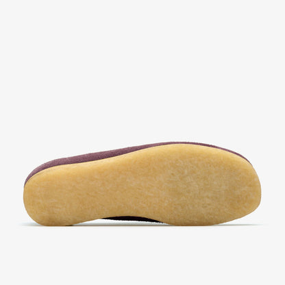 Clarks Women Wallabee Plum Suede