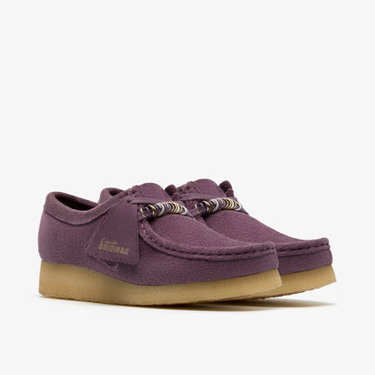 Clarks Women Wallabee Plum Suede