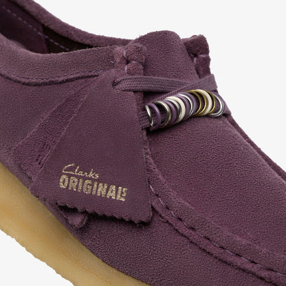 Clarks Women Wallabee Plum Suede