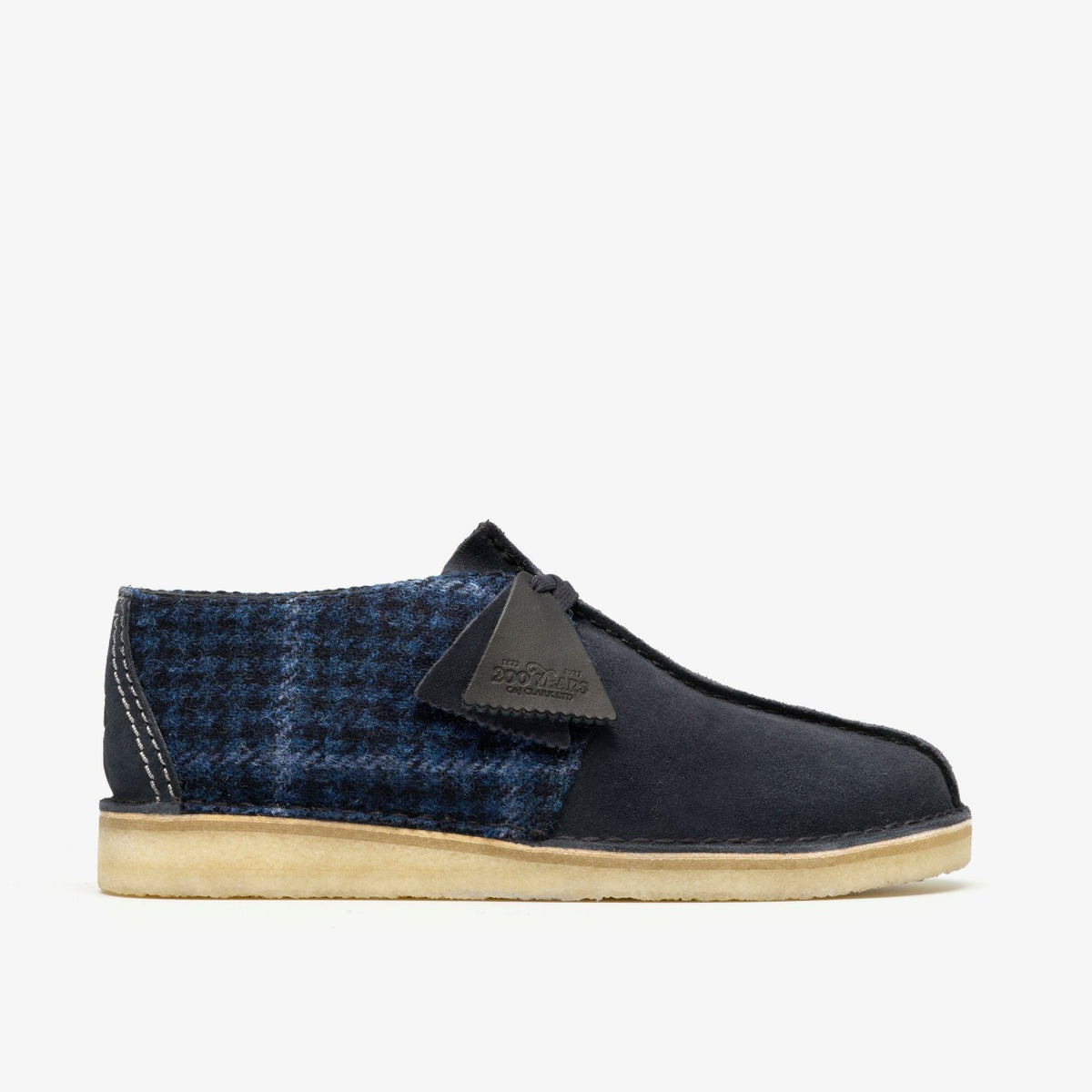 Clarks Men Desert Trek Navy Tweed Combination