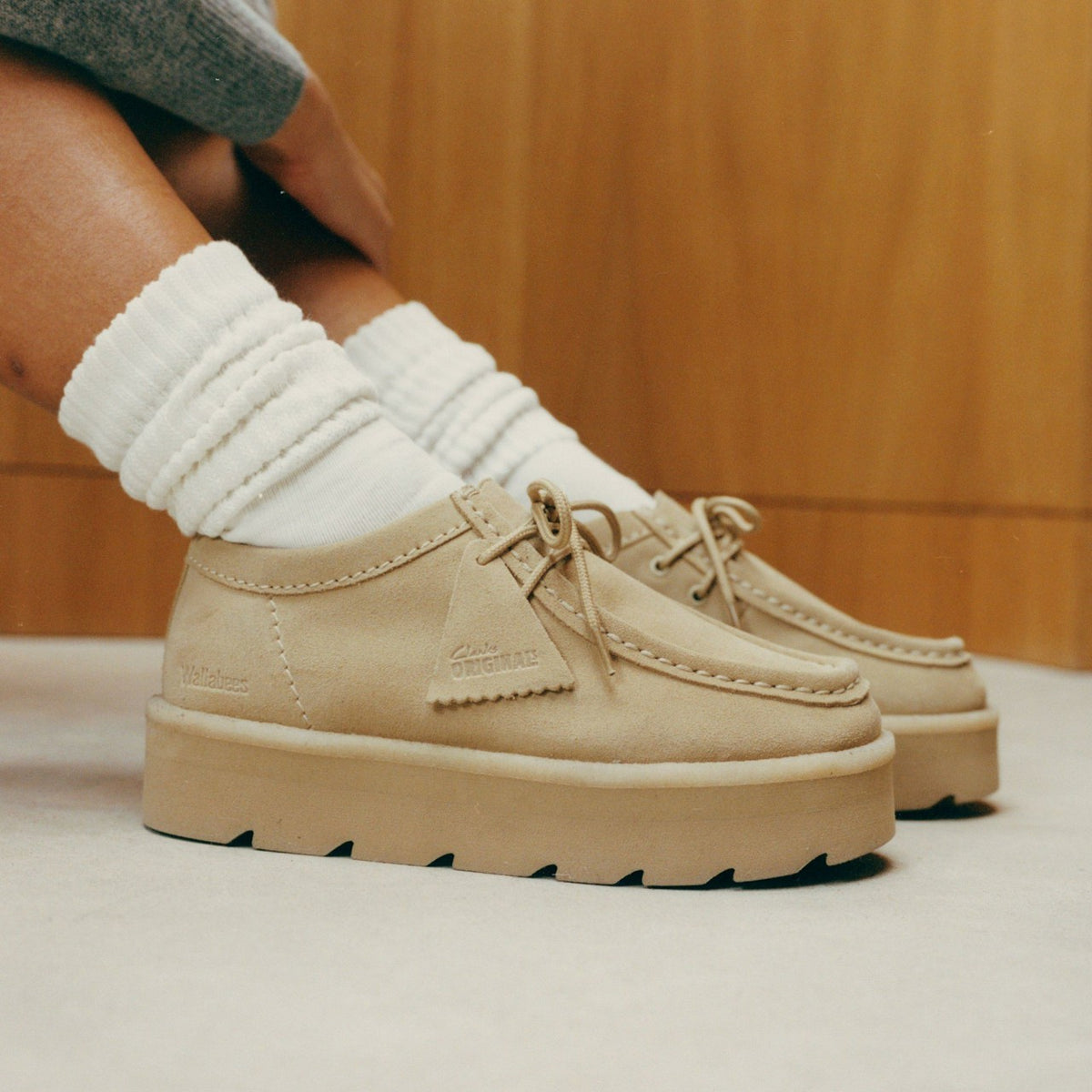 Clarks Women Meare Walla Maple Suede