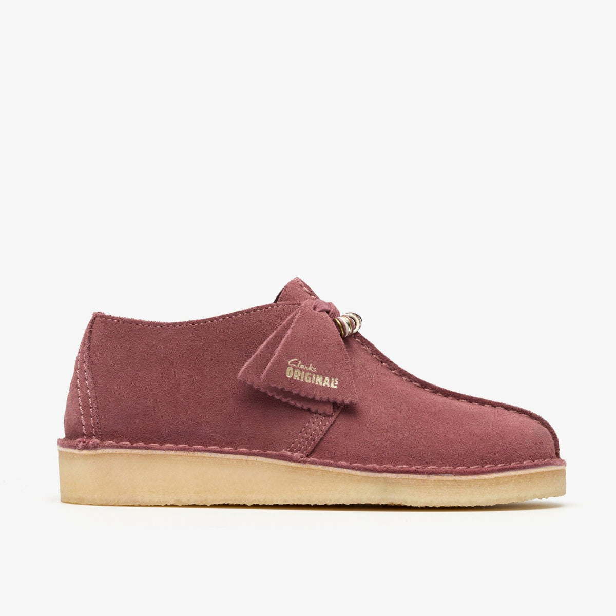 Clarks Women Desert Trek Rose Brown Suede