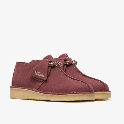 Clarks Women Desert Trek Rose Brown Suede