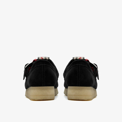 Clarks Women Wallabee T Bar Black Tweed Combination