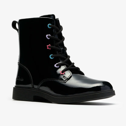 Clarks Kids Oaklyn Charm Kid Black Patent
