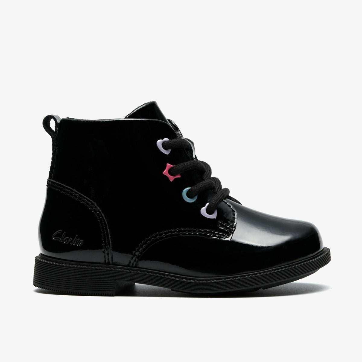 Clarks Kids Oaklyn Charm Toddler Black Patent