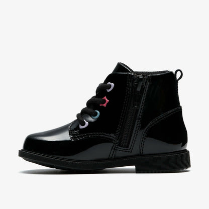 Clarks Kids Oaklyn Charm Toddler Black Patent