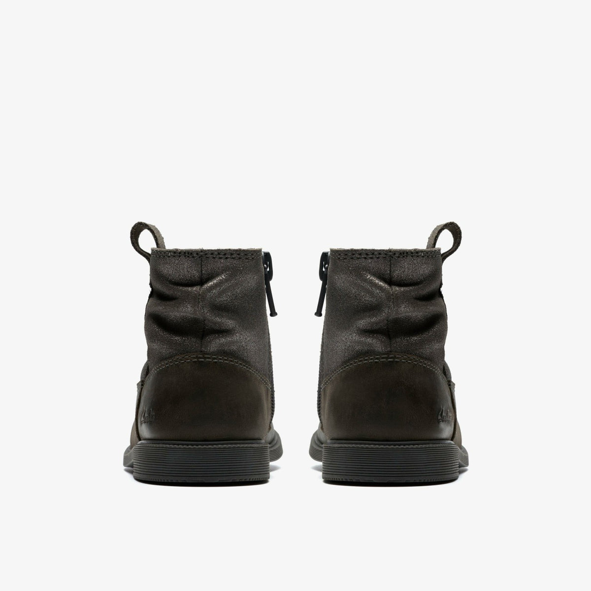 Clarks Kids Oaklyn Top Toddler Pewter Suede