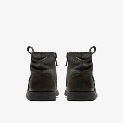 Clarks Kids Oaklyn Top Toddler Pewter Suede
