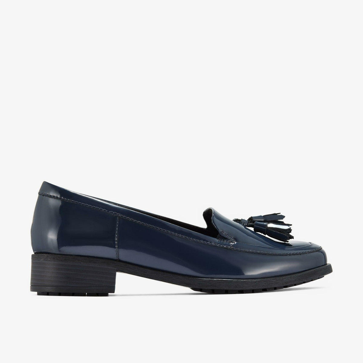 Clarks Women Havisham Edge Loafer Navy Patent