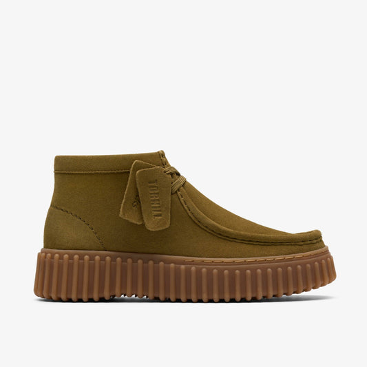 Clarks Women Torhill Moss Olive Suede