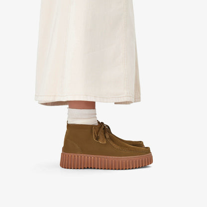Clarks Women Torhill Moss Olive Suede