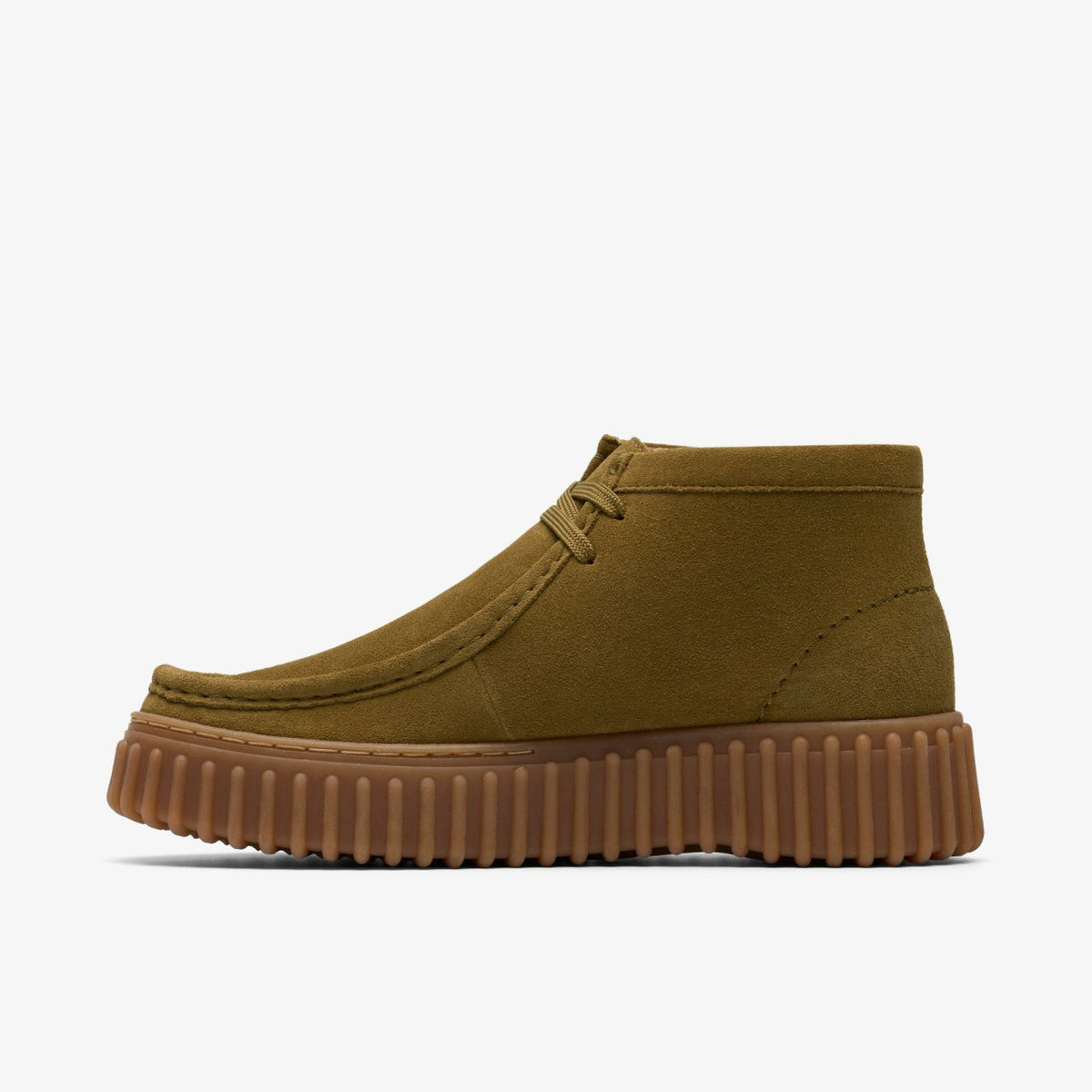 Clarks Women Torhill Moss Olive Suede