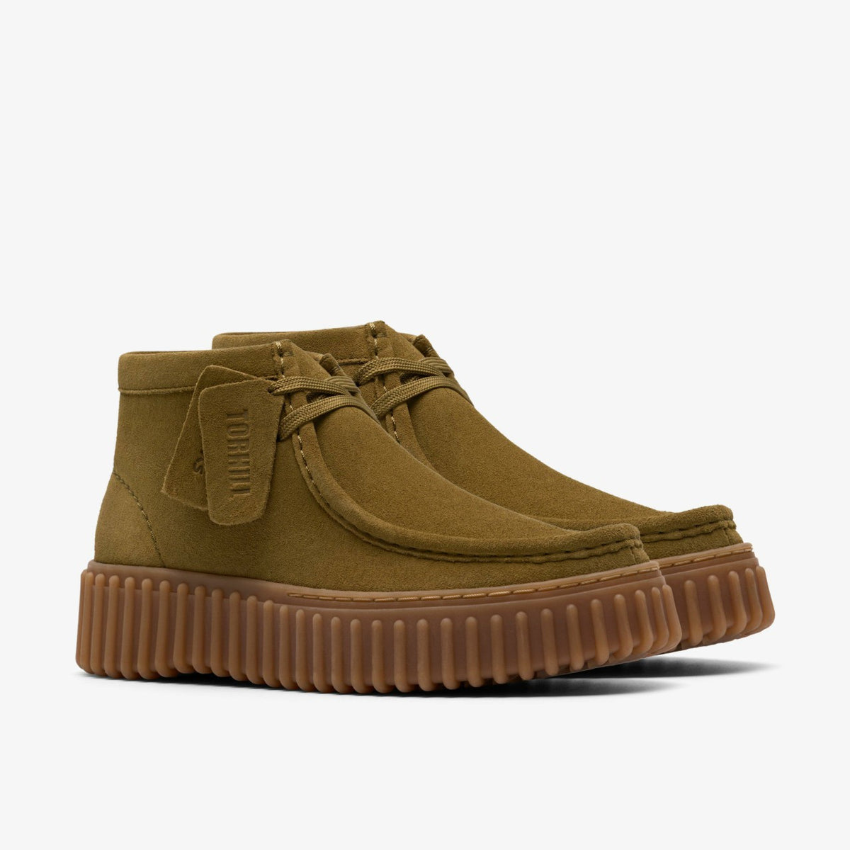 Clarks Women Torhill Moss Olive Suede