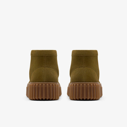 Clarks Women Torhill Moss Olive Suede