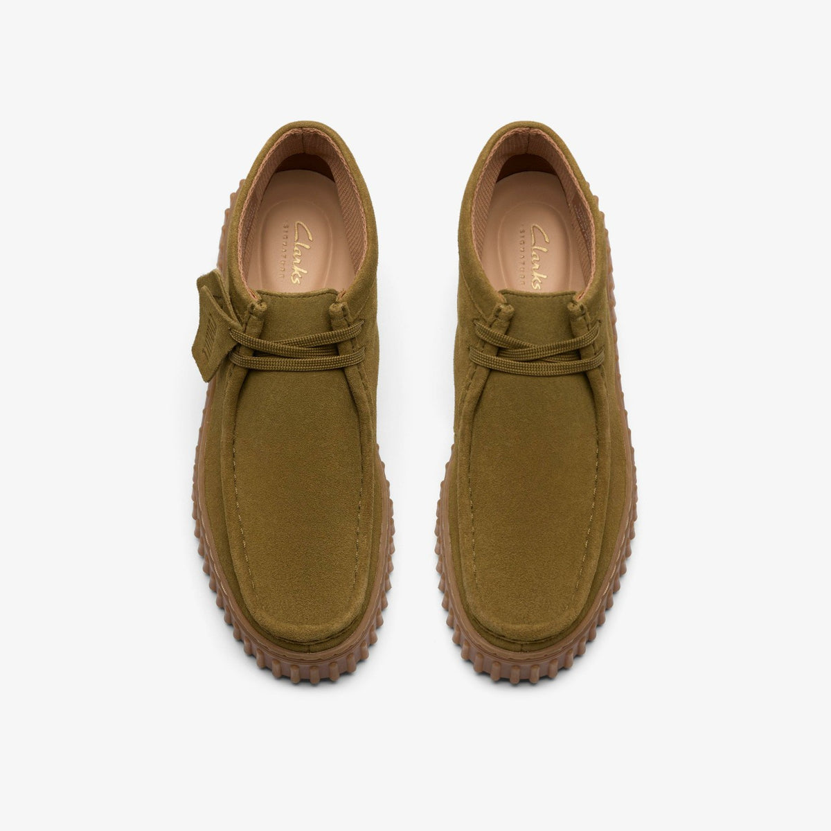 Clarks Women Torhill Moss Olive Suede